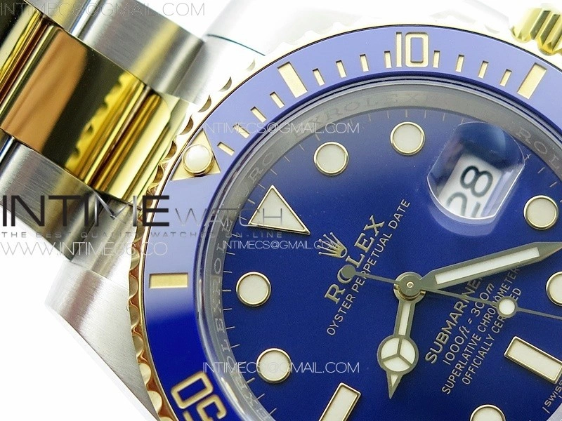 Submariner 116613LB 904L SS YG Case NTF 1:1 Best Edition Blue Dial On 904L Bracelet SA3135