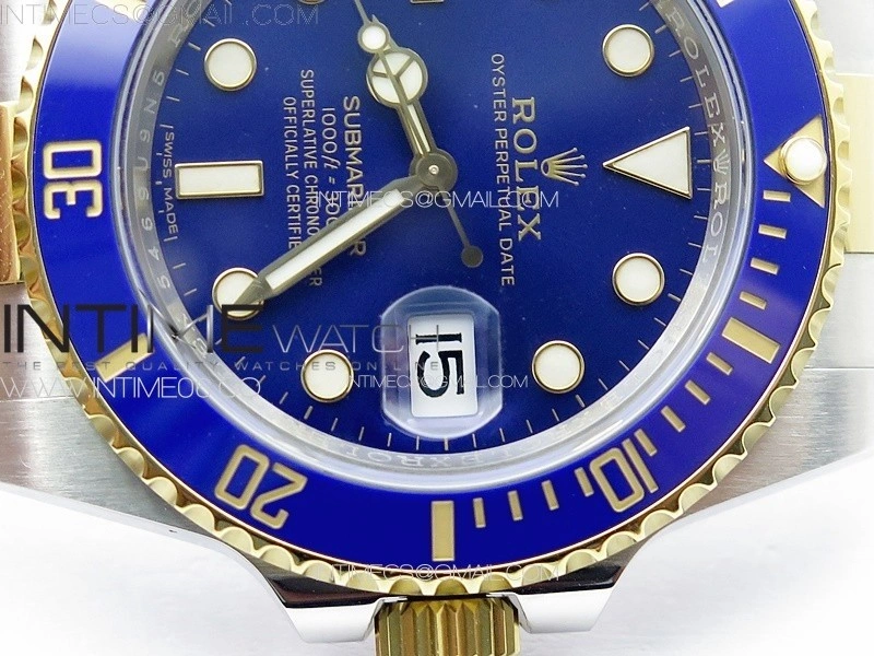 Submariner 116613LB 904L SS YG Case NTF 1:1 Best Edition Blue Dial On 904L Bracelet SA3135