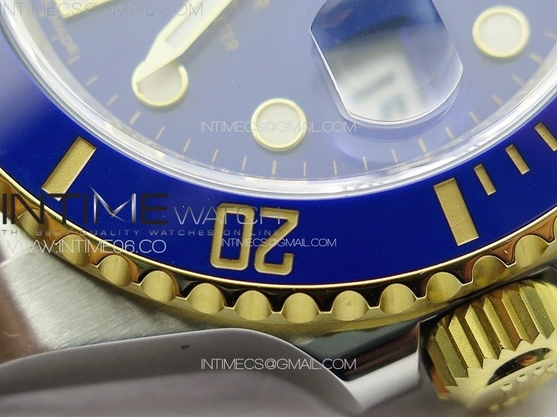 Submariner 116613LB 904L SS YG Case NTF 1:1 Best Edition Blue Dial On 904L Bracelet SA3135