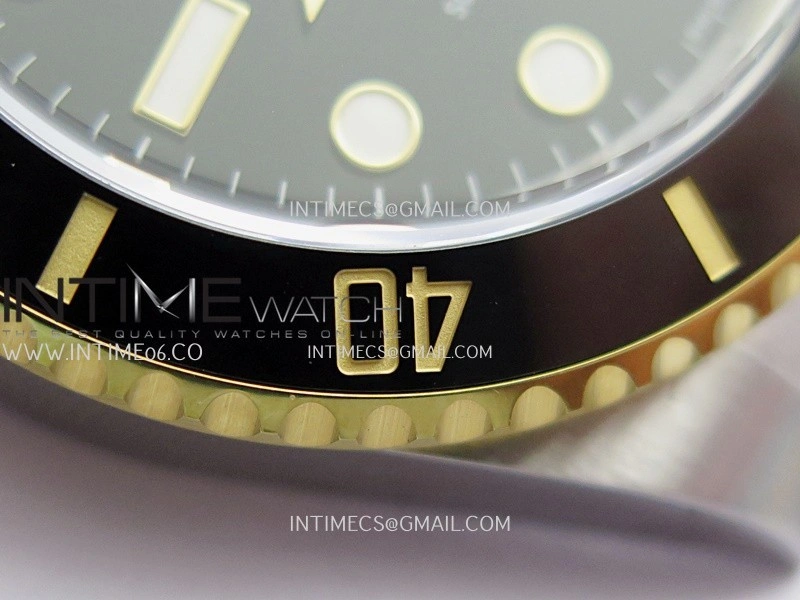 Submariner 116613LN 904L SS YG VF 1:1 Best Edition Black Dial On 904L SS YG Bracelet DD3135
