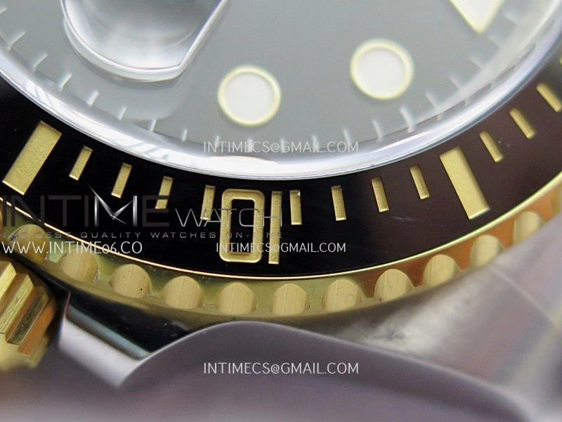 Submariner 116613LN 904L SS YG VF 1:1 Best Edition Black Dial On 904L SS YG Bracelet DD3135