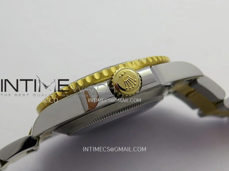Submariner 116613LN 904L SS YG VF 1:1 Best Edition Black Dial On 904L SS YG Bracelet DD3135