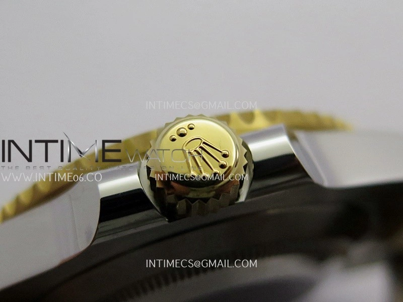 Submariner 116613LN 904L SS YG VF 1:1 Best Edition Black Dial On 904L SS YG Bracelet DD3135