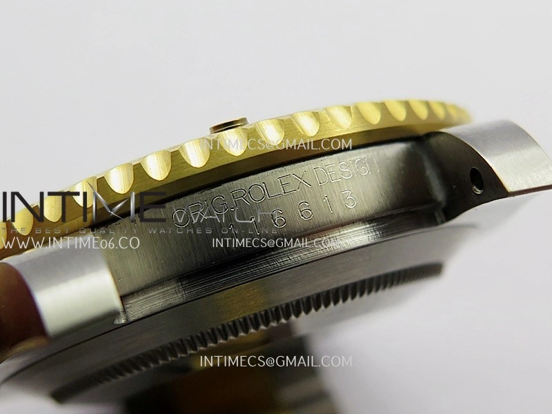 Submariner 116613LN 904L SS YG VF 1:1 Best Edition Black Dial On 904L SS YG Bracelet DD3135