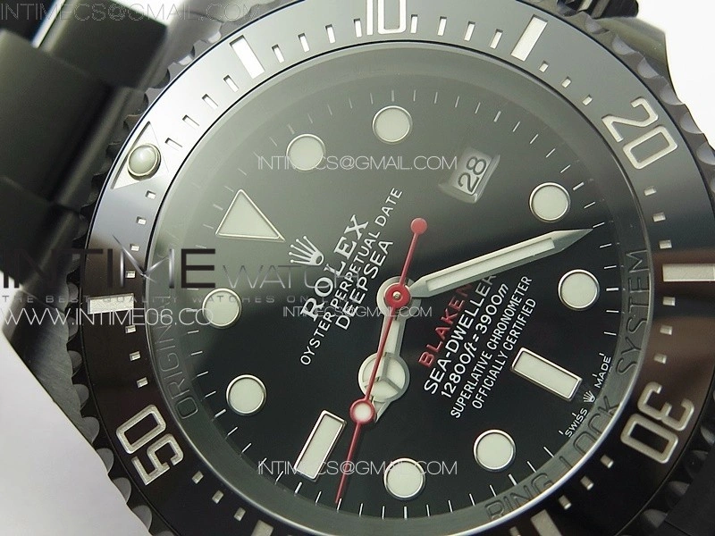 Sea-Dweller 116660 Blaken DLC Black Inner BP Best Edition Black Dial on SS Bracelet A2824