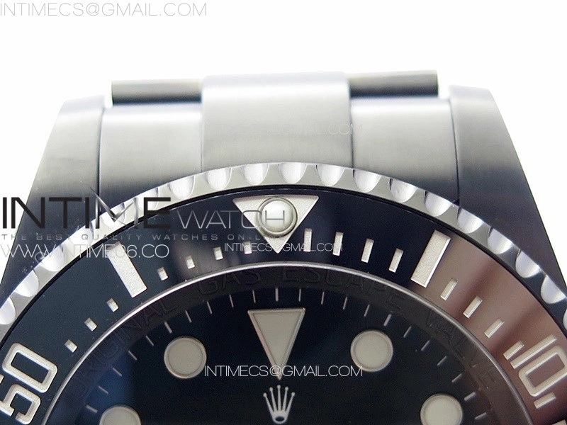 Sea-Dweller 116660 Blaken DLC Black Inner BP Best Edition Black Dial on SS Bracelet A2824