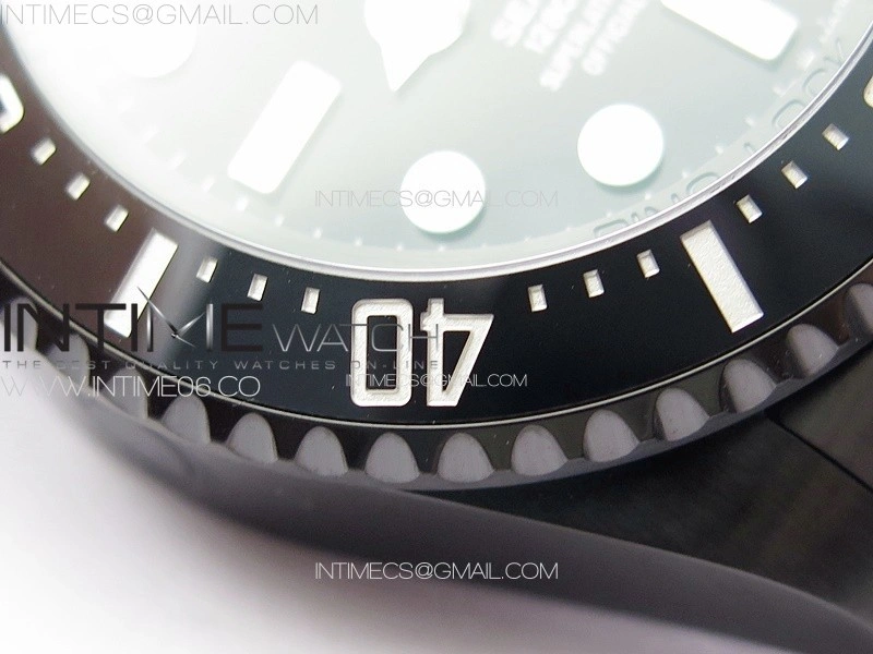 Sea-Dweller 116660 Blaken DLC Black Inner BP Best Edition Black Dial on SS Bracelet A2824