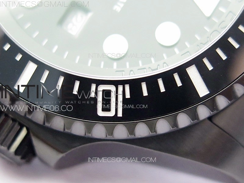 Sea-Dweller 116660 Blaken DLC Black Inner BP Best Edition Black Dial on SS Bracelet A2824
