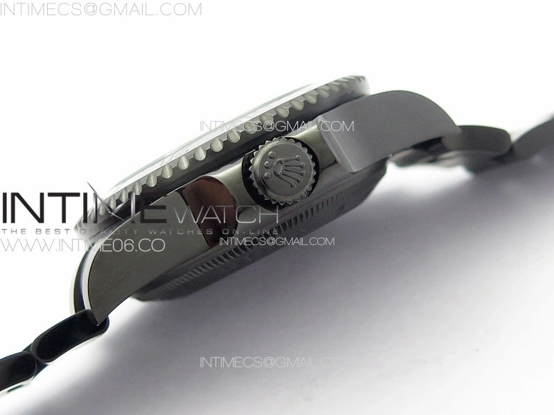 Sea-Dweller 116660 Blaken DLC Black Inner BP Best Edition Black Dial on SS Bracelet A2824