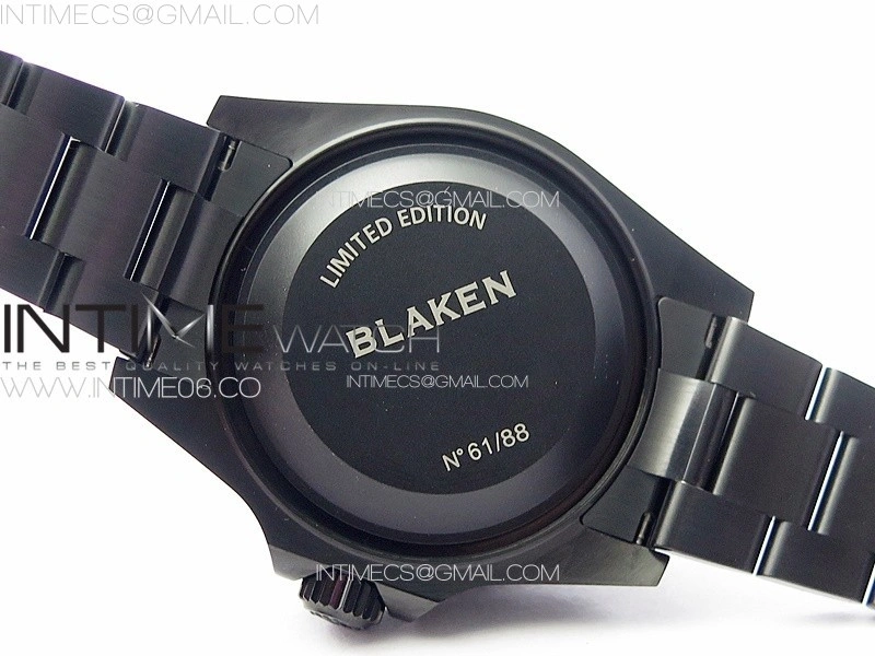 Sea-Dweller 116660 Blaken DLC Black Inner BP Best Edition Black Dial on SS Bracelet A2824