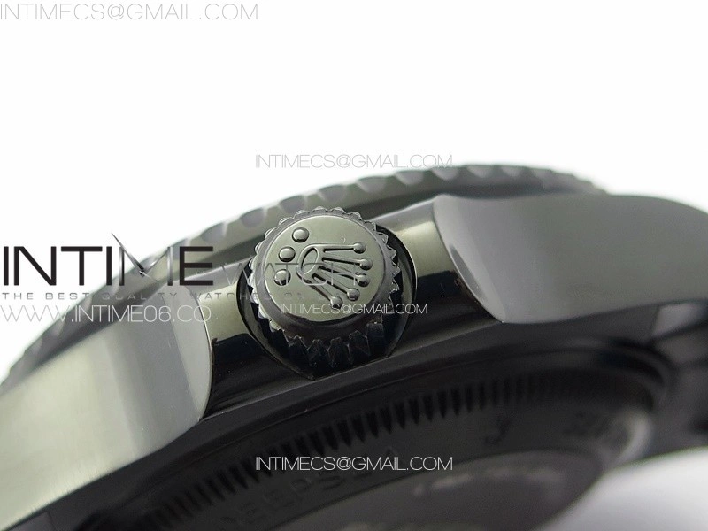 Sea-Dweller 116660 Blaken DLC Green Inner BP Best Edition Black Dial on SS Bracelet A2824