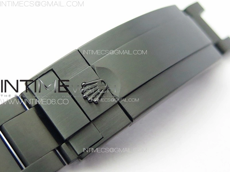 Sea-Dweller 116660 Blaken DLC Green Inner BP Best Edition Black Dial on SS Bracelet A2824