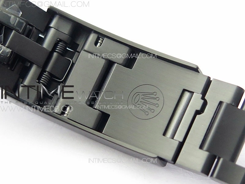 Sea-Dweller 116660 Blaken DLC Green Inner BP Best Edition Black Dial on SS Bracelet A2824