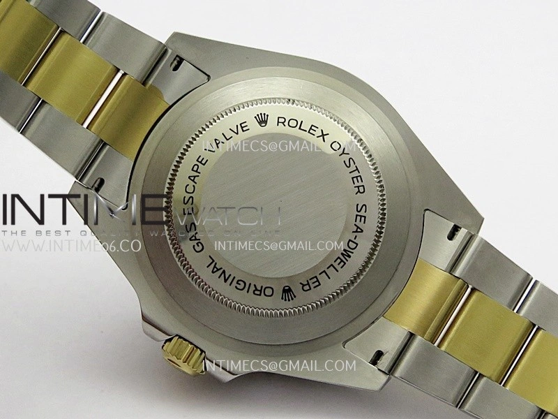 Sea-Dweller 126603 43mm 904L SS YG QF 1:1 Best Edition Black Dial On Oyster Bracelet SH3235