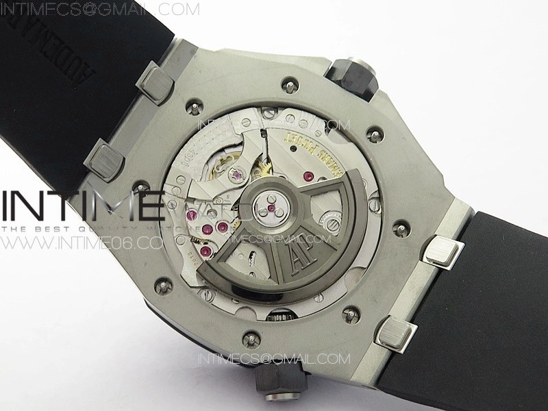 Royal Oak Offshore Diver 15720 Ceramic Bezel ZF 1:1 Best Edition Black Dial on Black Rubber Strap A4308