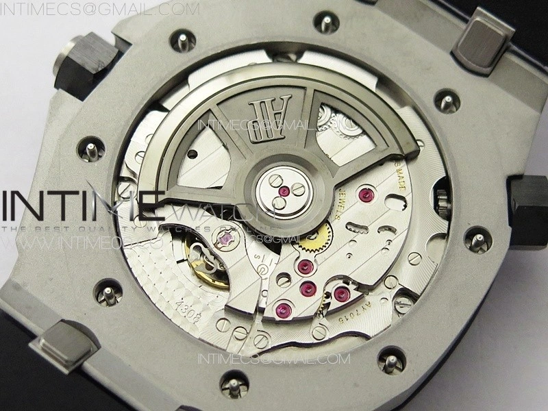 Royal Oak Offshore Diver 15720 Ceramic Bezel ZF 1:1 Best Edition Black Dial on Black Rubber Strap A4308