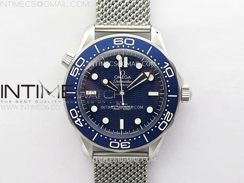 Seamaster 300M 42mm James Bond 60th anniversary VSF Best Edition on Mesh Bracelet A8806