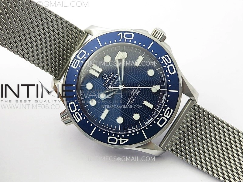 Seamaster 300M 42mm James Bond 60th anniversary VSF Best Edition on Mesh Bracelet A8806