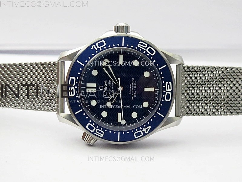 Seamaster 300M 42mm James Bond 60th anniversary VSF Best Edition on Mesh Bracelet A8806
