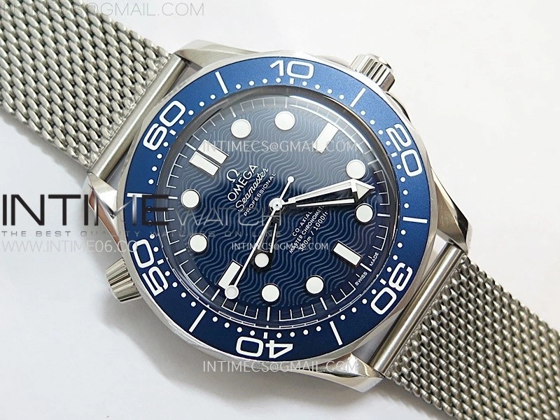 Seamaster 300M 42mm James Bond 60th anniversary VSF Best Edition on Mesh Bracelet A8806