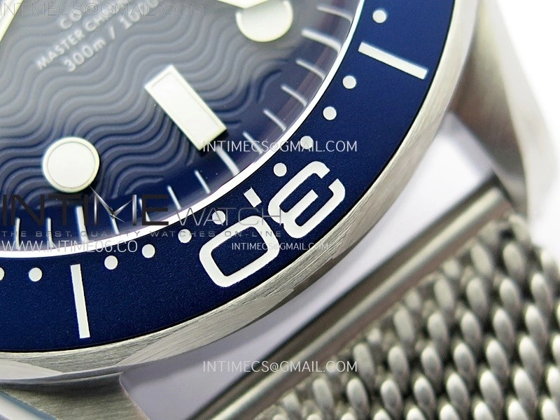 Seamaster 300M 42mm James Bond 60th anniversary VSF Best Edition on Mesh Bracelet A8806