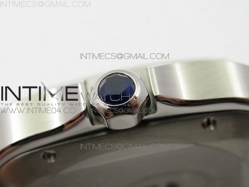 Santos de Cartier 40mm 2018 BVF 1:1 Best Edition Blue Dial on SS SmartLinks Bracelet MIYOTA 9015