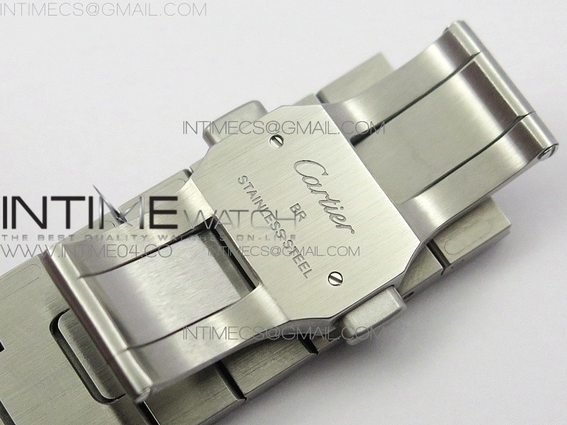 Santos de Cartier 40mm 2018 BVF 1:1 Best Edition Blue Dial on SS SmartLinks Bracelet MIYOTA 9015