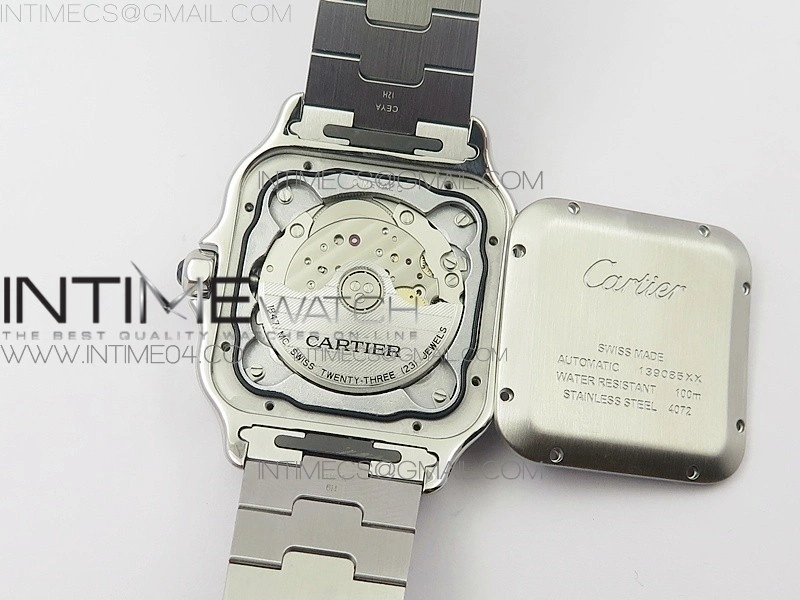 Santos de Cartier 40mm 2018 BVF 1:1 Best Edition Blue Dial on SS SmartLinks Bracelet MIYOTA 9015