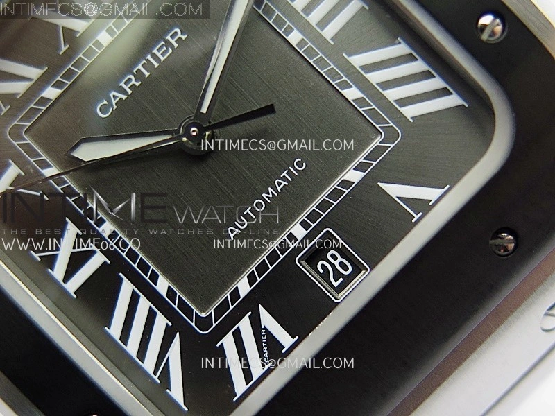 Santos de Cartier 40mm 2018 BVF 1:1 Best Edition Gray Dial on SS SmartLinks Bracelet MIYOTA 9015