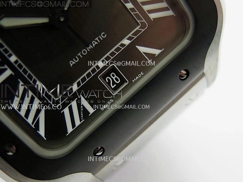 Santos de Cartier 40mm 2018 BVF 1:1 Best Edition Gray Dial on SS SmartLinks Bracelet MIYOTA 9015