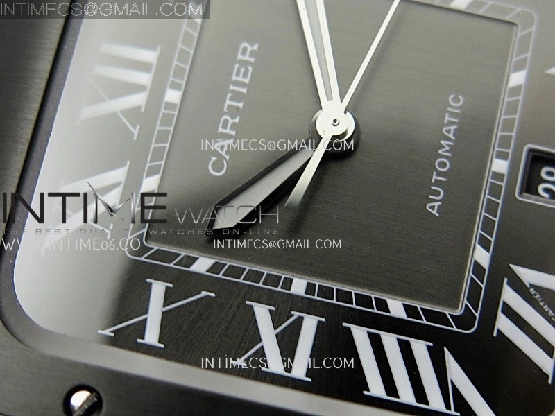 Santos de Cartier 40mm 2018 BVF 1:1 Best Edition Gray Dial on SS SmartLinks Bracelet MIYOTA 9015