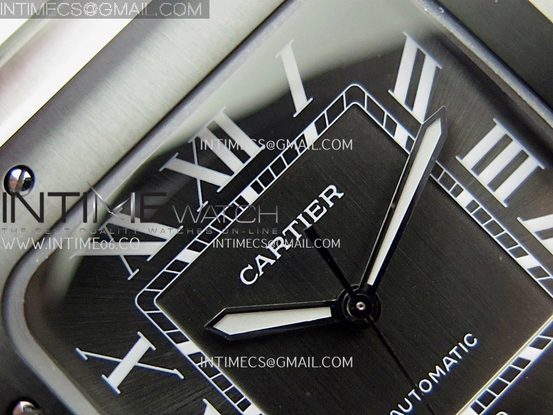 Santos de Cartier 40mm 2018 BVF 1:1 Best Edition Gray Dial on SS SmartLinks Bracelet MIYOTA 9015