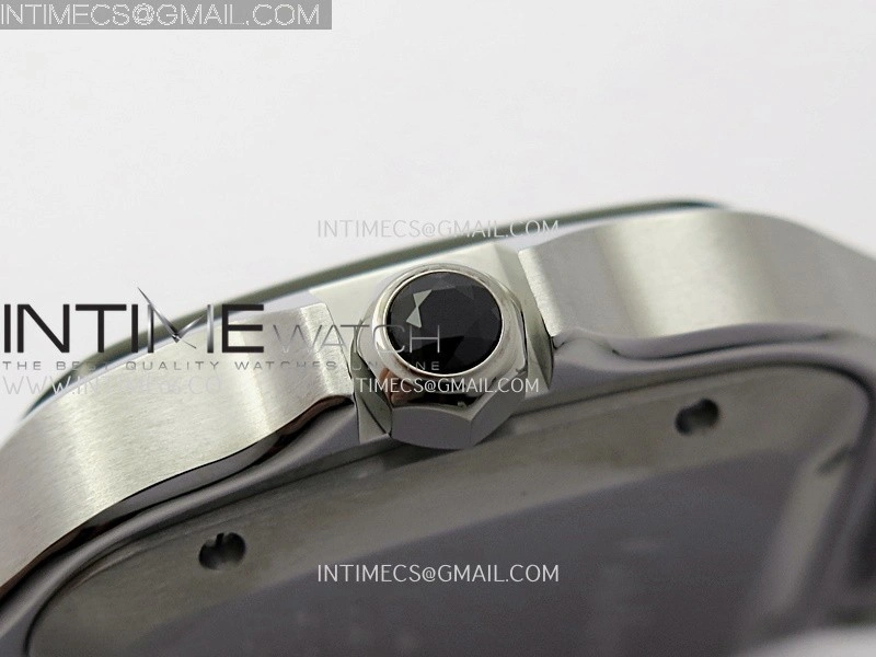 Santos de Cartier 40mm 2018 BVF 1:1 Best Edition Gray Dial on SS SmartLinks Bracelet MIYOTA 9015
