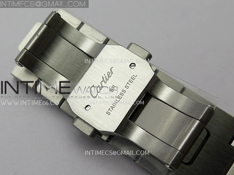 Santos de Cartier 40mm 2018 BVF 1:1 Best Edition Gray Dial on SS SmartLinks Bracelet MIYOTA 9015