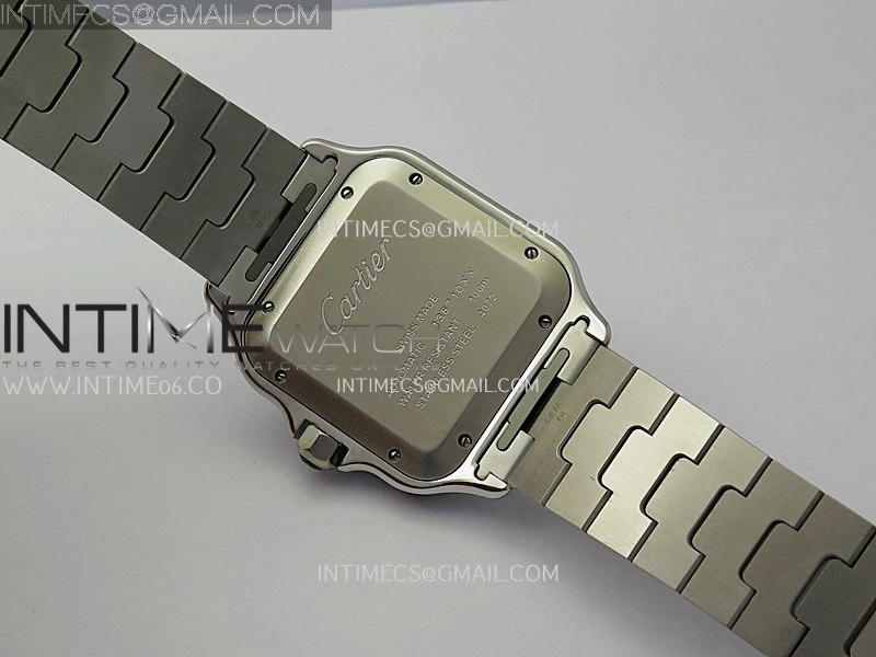 Santos de Cartier 40mm 2018 BVF 1:1 Best Edition Gray Dial on SS SmartLinks Bracelet MIYOTA 9015