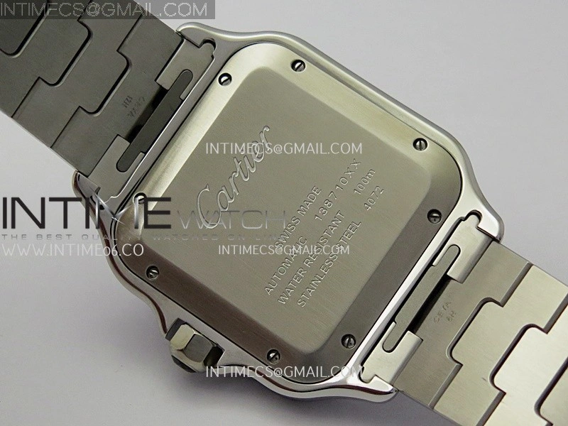 Santos de Cartier 40mm 2018 BVF 1:1 Best Edition Gray Dial on SS SmartLinks Bracelet MIYOTA 9015