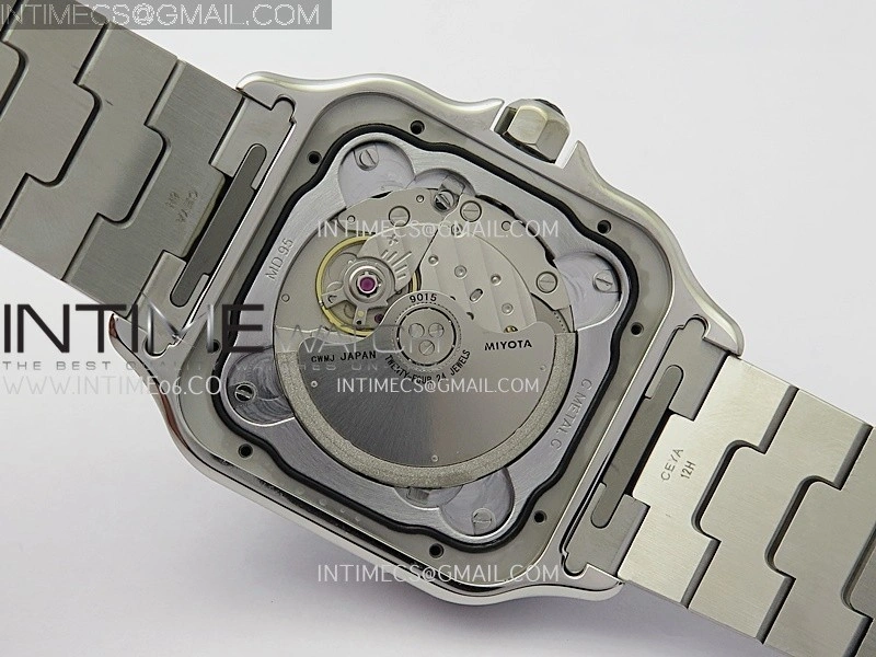 Santos de Cartier 40mm 2018 BVF 1:1 Best Edition Gray Dial on SS SmartLinks Bracelet MIYOTA 9015