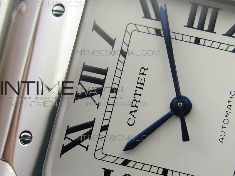 Santos de Cartier 40mm 2018 GF 1:1 Best Edition White Dial on SS SmartLinks Bracelet MIYOTA 9015