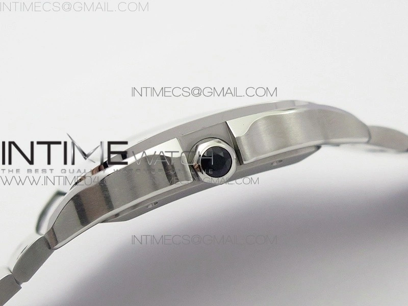 Santos de Cartier 40mm 2018 GF 1:1 Best Edition White Dial on SS SmartLinks Bracelet MIYOTA 9015
