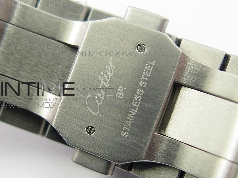 Santos de Cartier 40mm 2018 GF 1:1 Best Edition White Dial on SS SmartLinks Bracelet MIYOTA 9015