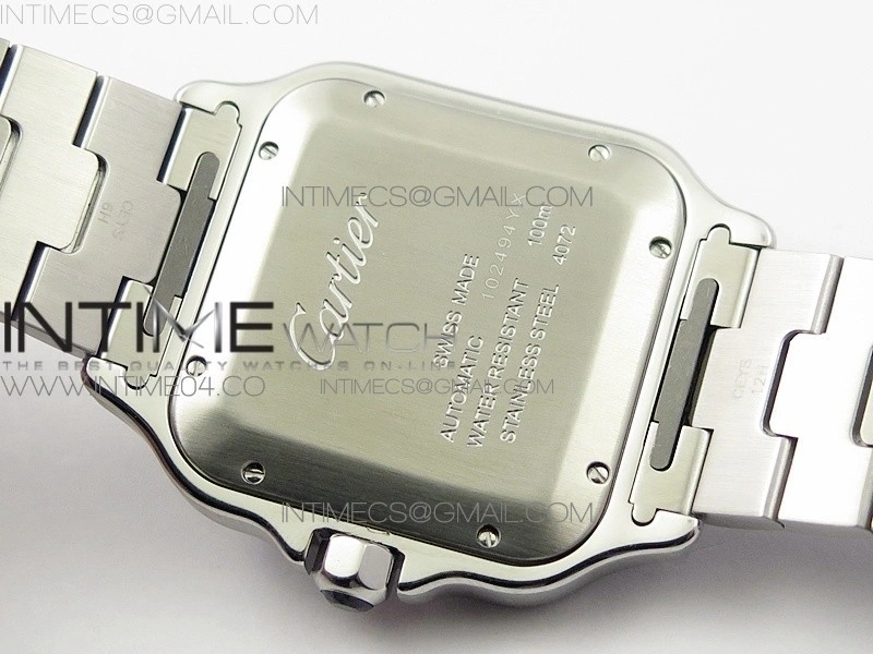 Santos de Cartier 40mm 2018 GF 1:1 Best Edition White Dial on SS SmartLinks Bracelet MIYOTA 9015