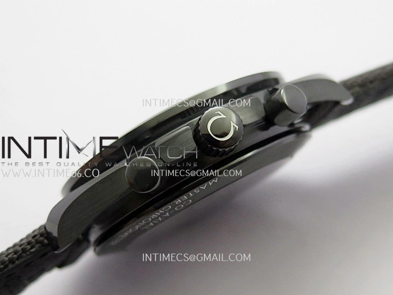Speedmaster 44mm Ceramic SMF 1:1 Best Edition Gray Skeleton Dial On Gray Nylon Strap A3869