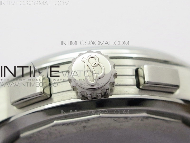 Premier A13315351 SS 42mm BLS 1:1 Best Edition Black Dial on Black Leather Strap A7750