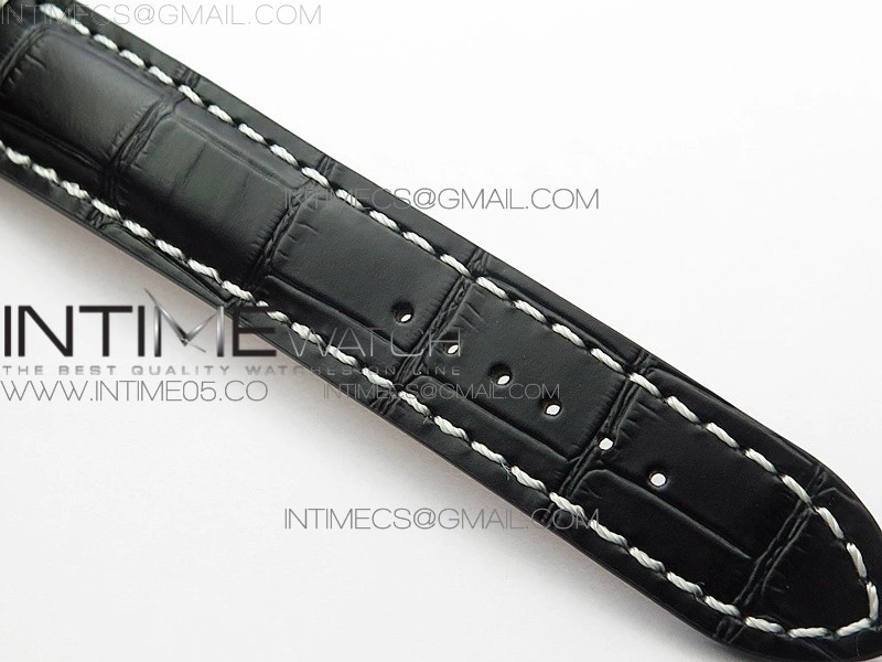 Premier A13315351 SS 42mm BLS 1:1 Best Edition Black Dial on Black Leather Strap A7750