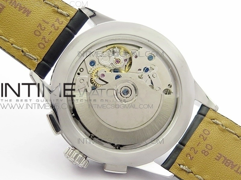Premier A13315351 SS 42mm BLS 1:1 Best Edition Black Dial on Black Leather Strap A7750