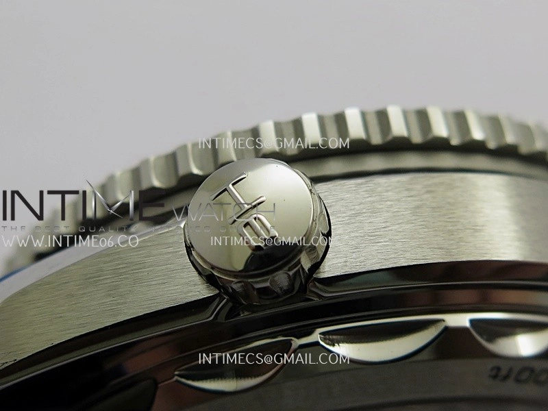 Planet Ocean Master Chronometer Blue Ceramic Bezel SS VRF 1:1 Best Edition Blue Dial On Blue Gummy Strap A9900