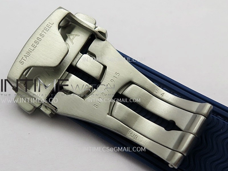 Planet Ocean Master Chronometer Blue Ceramic Bezel SS VRF 1:1 Best Edition Blue Dial On Blue Gummy Strap A9900
