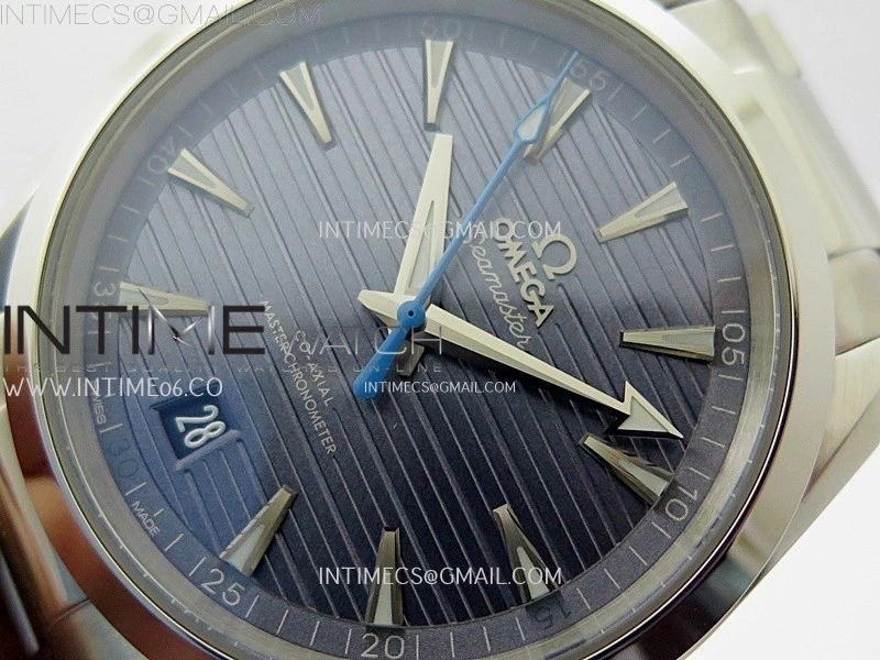 Aqua Terra 150M Master Chronometers N1F Best Edition Blue Dial Blue Second Hand on SS Bracelet A8900