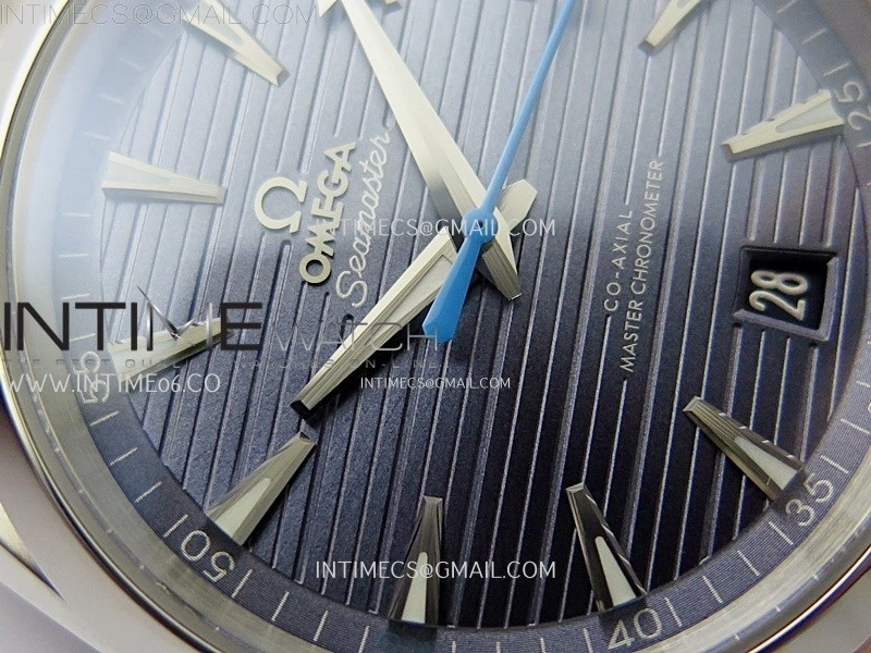 Aqua Terra 150M Master Chronometers N1F Best Edition Blue Dial Blue Second Hand on SS Bracelet A8900