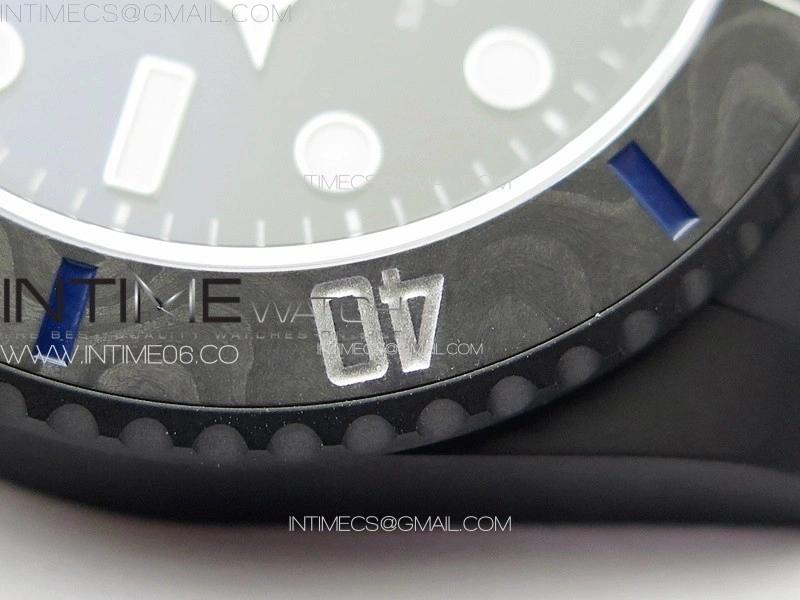 Submariner DIW DLC Sandblasted VSF 1:1 Best Edition Black Blue Dial on DLC Bracelet VS3135